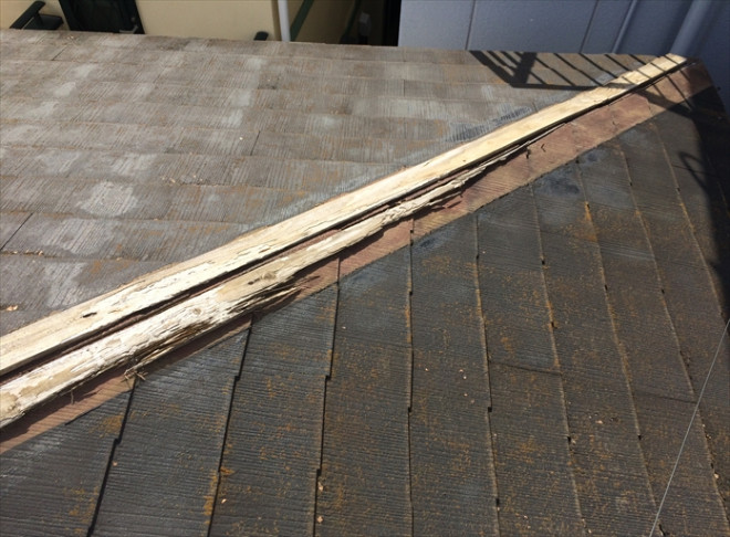 腐食劣化が進んだ貫板