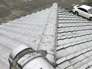 正常に積まれている隅棟