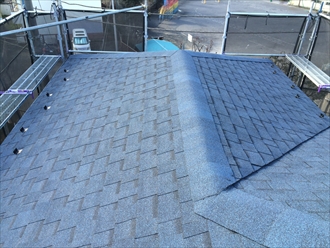 オークリッジスーパーで葺き替え雨漏りを解消