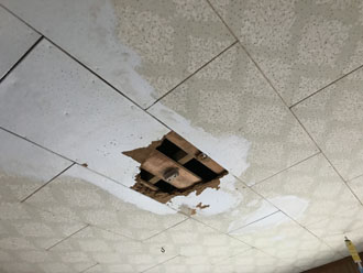 雨染みが出た天井