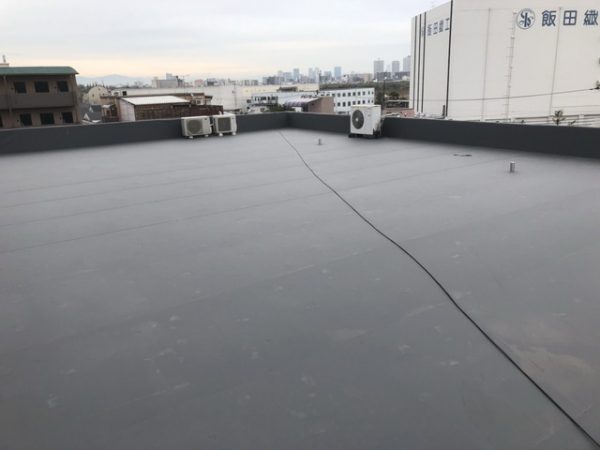 シート防水工事施工完了