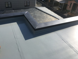 陸屋根の防水工事完了