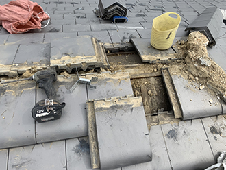 棟を解体し掃除します