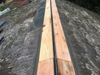 貫板取り付け完了