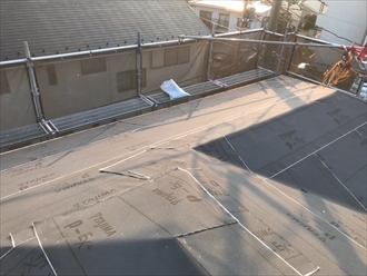 ルーフィング敷設