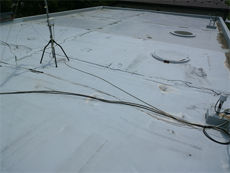 千葉市美浜区磯辺にてテラスハウスの陸屋根からの雨漏りを調査