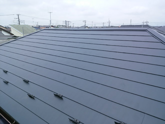 屋根カバー工法　完了