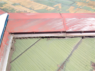 棟板金部分の劣化