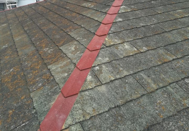 築40年になるスレート屋根