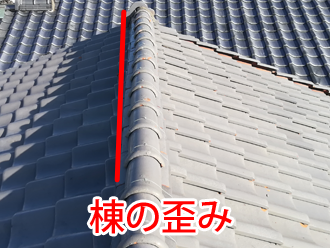 棟の歪み