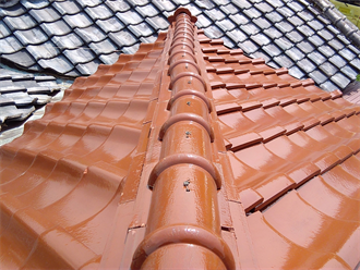 館山市神余にて増築された瓦屋根での雨漏り調査を実施しました