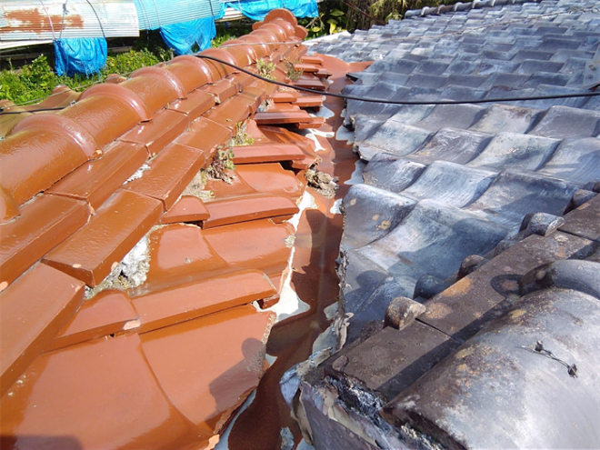 屋根同士の取り合い