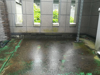 横浜市鶴見区駒岡でベランダ調査、雨漏りはウレタン防水の通気緩衝工法で改善できます！