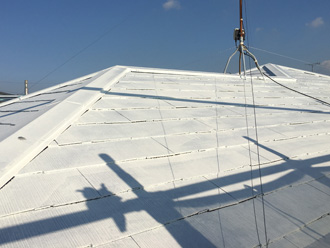 屋根塗装　下塗り