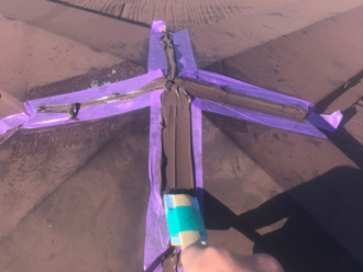 棟板金のコーキング補修