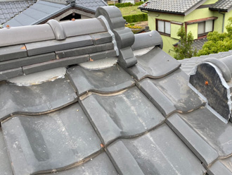 棟瓦取り直し工事　完工