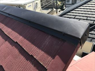 棟板金はSUSビスで固定