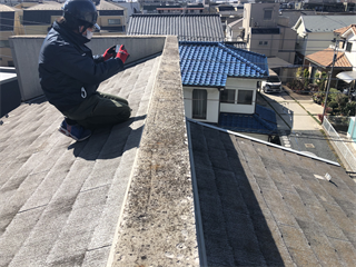 天板が劣化した笠木