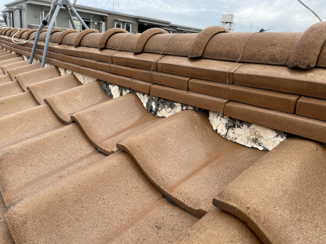 工事前漆喰状態