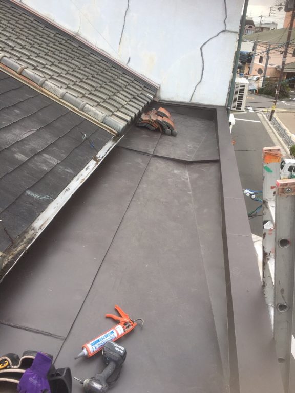 谷板金の全面交換工事完了