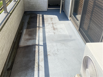 山武市成東にて亀裂が発生したベランダFRP防水の補修方法を調査・ご提案