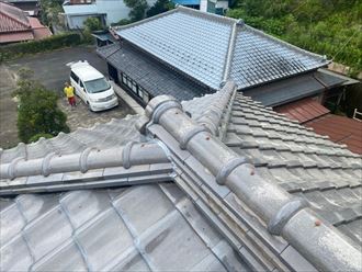 棟瓦取り直し工事を行った棟