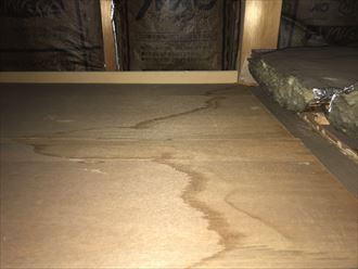 屋根裏の雨染み