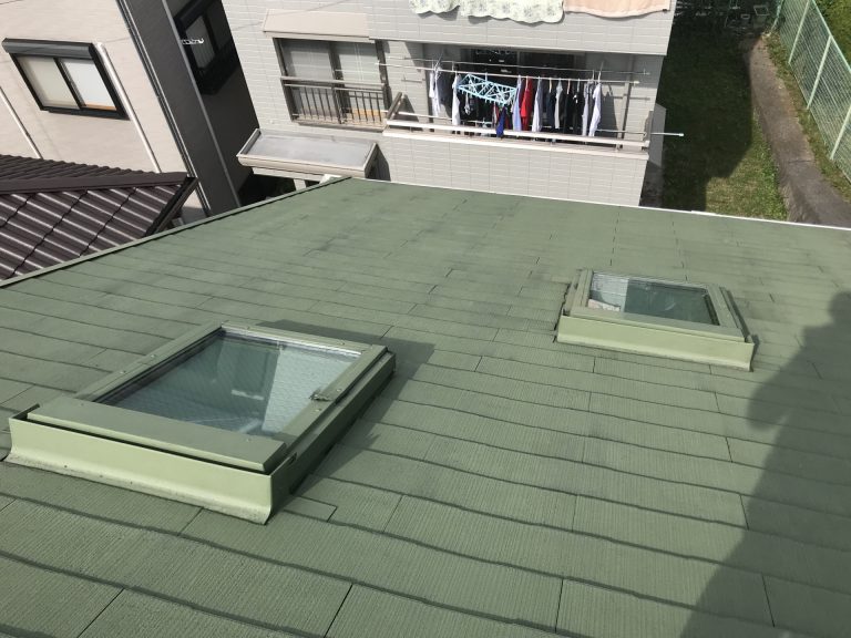 天窓点検の様子