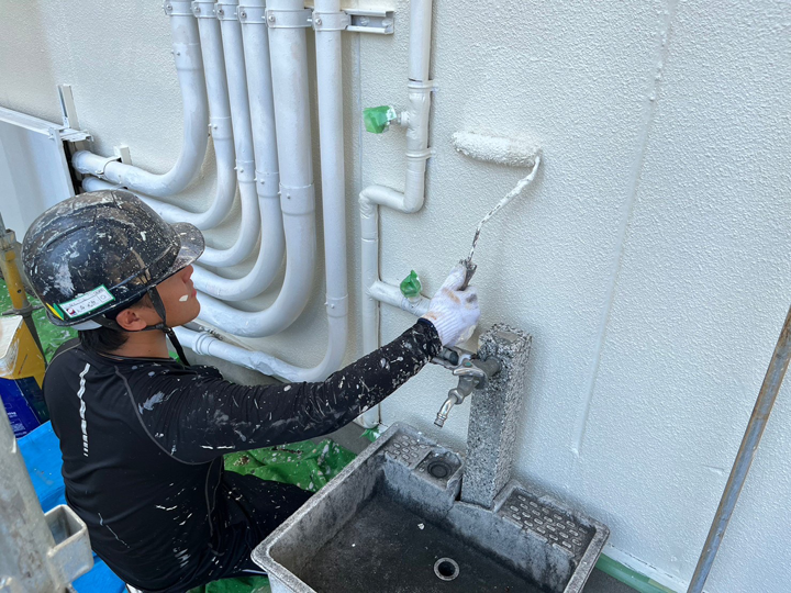 外壁塗装の様子