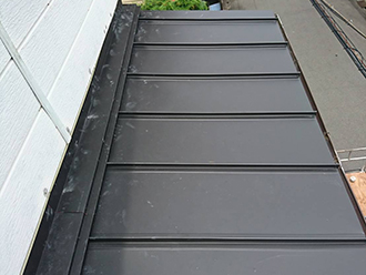 庇のカバー工事完了