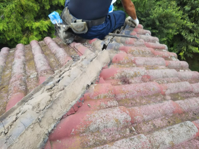 棟取り直し工事の様子