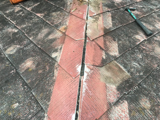 瑞穂町殿ケ谷で棟板金が強風により飛散したため棟板金交換工事を実施