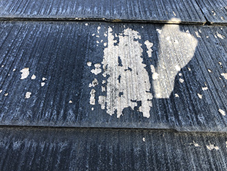 スレート塗装の剥がれ