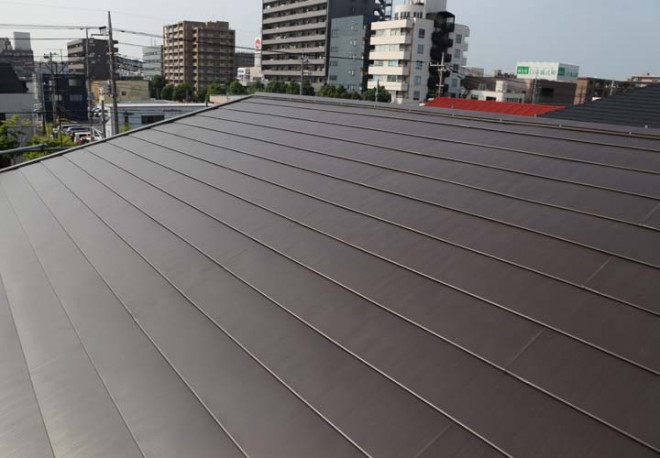 屋根カバー工事が完了