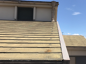 吹田市佐井寺で大雨時に外れ、破損もしていた雨樋を交換にて一新