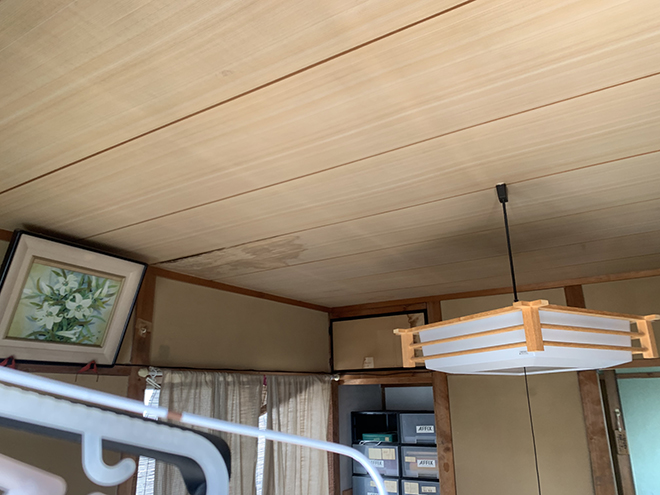 室内の雨漏り箇所