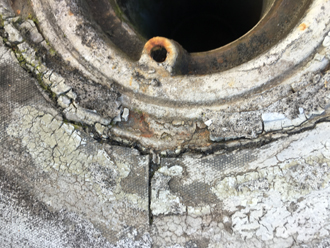 排水口廻りの劣化は雨漏りを引き起こしやすいので注意しましょう