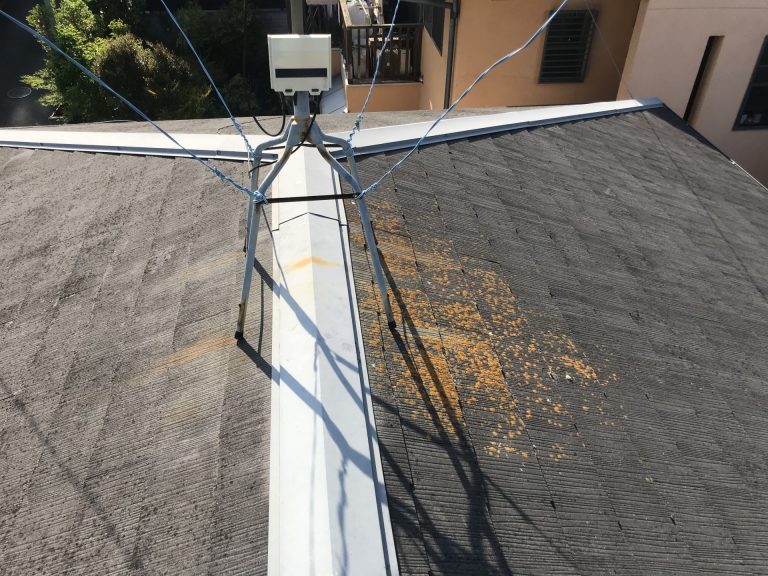 棟板金とアンテナ