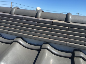 5段の棟の取り直し工事