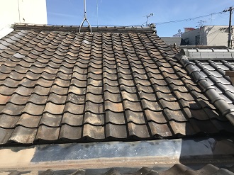 築50年のいぶし瓦