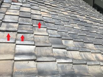 瓦の浮き・ずれ