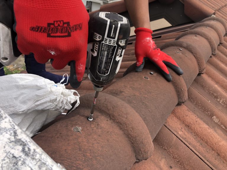 棟瓦のメンテナンス