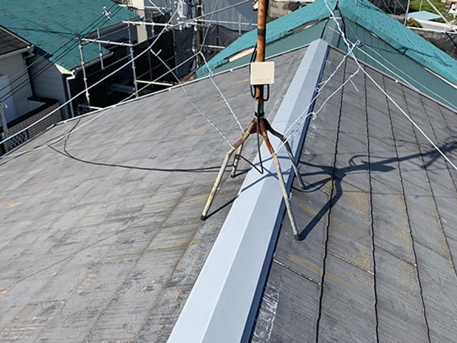 棟板金交換完了しました