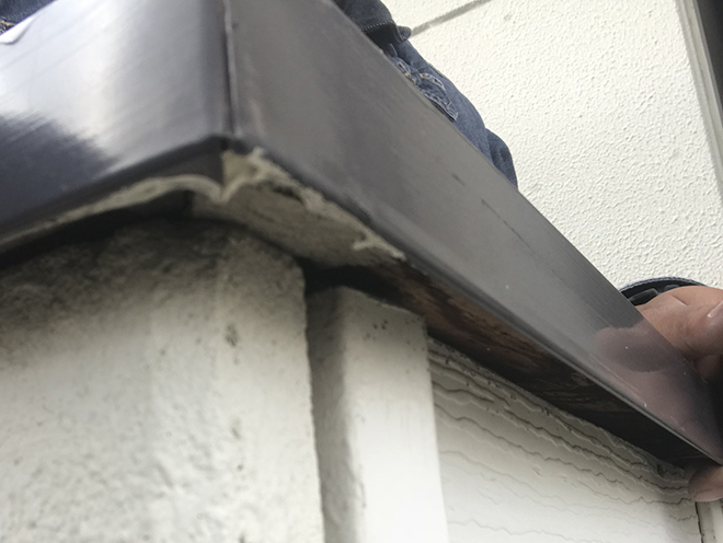 バルコニー笠木裏側