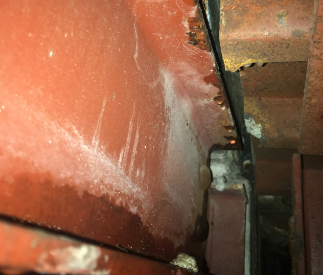 雨漏りしている陸屋根