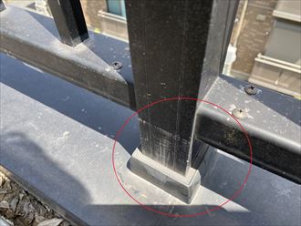 手摺の取り合い