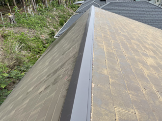 棟板金交換工事が完了