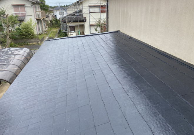 雨漏りの原因はスレートの割れでした