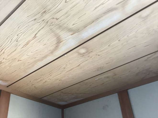 天井からの雨漏り