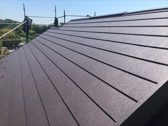 スーパーガルテクトで屋根葺き替え工事